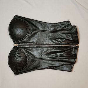 Charlotte Russe Pleather Top
